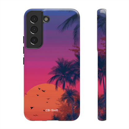 Tropical Sunset Silhouettes - Samsung Case