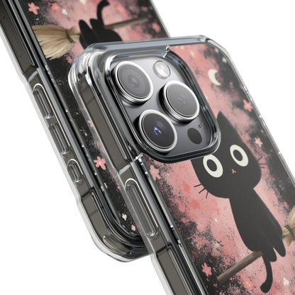 Whimsical Cat Soars iPhone Case - Impact