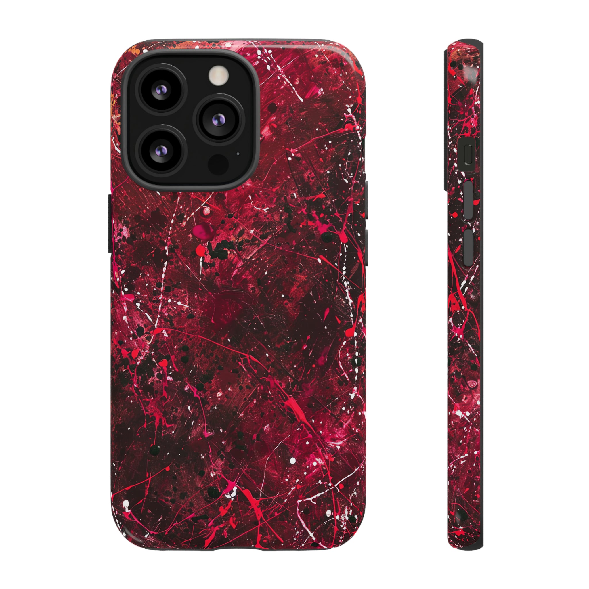 Crimson Splatter Dynamic - Protective Phone Case