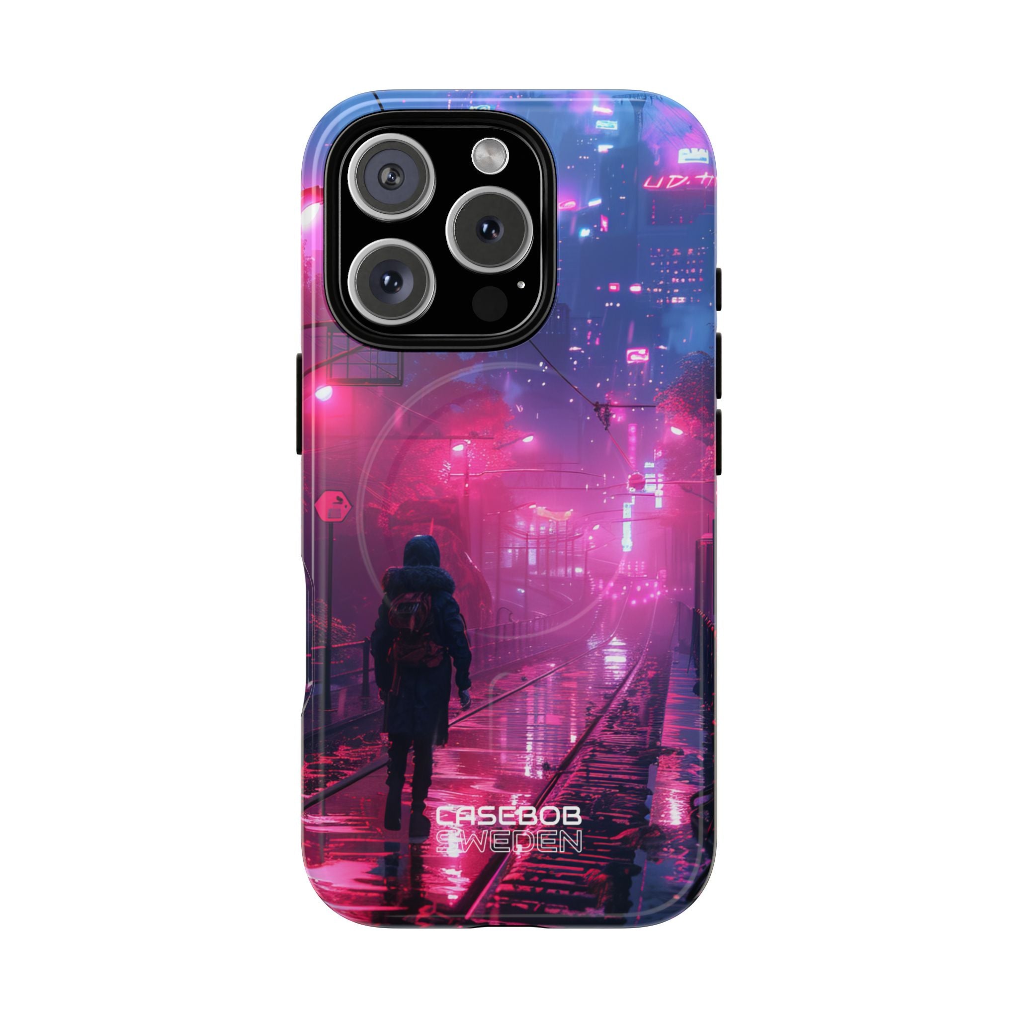 Neon Shadow City iPhone 16 - Tough+