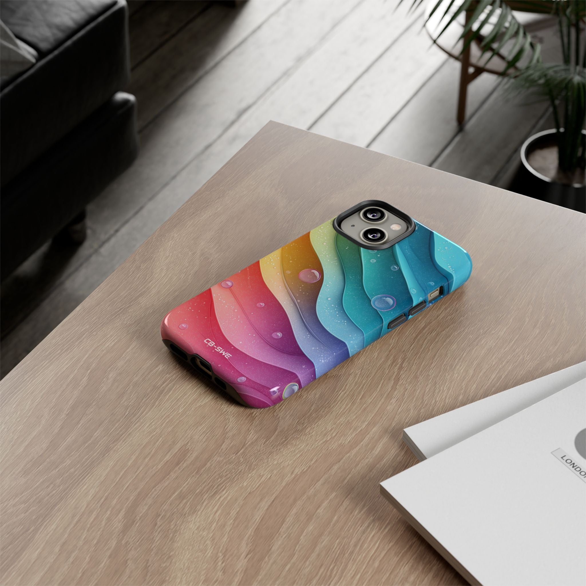 Waves Dance Playfully - iPhone Case