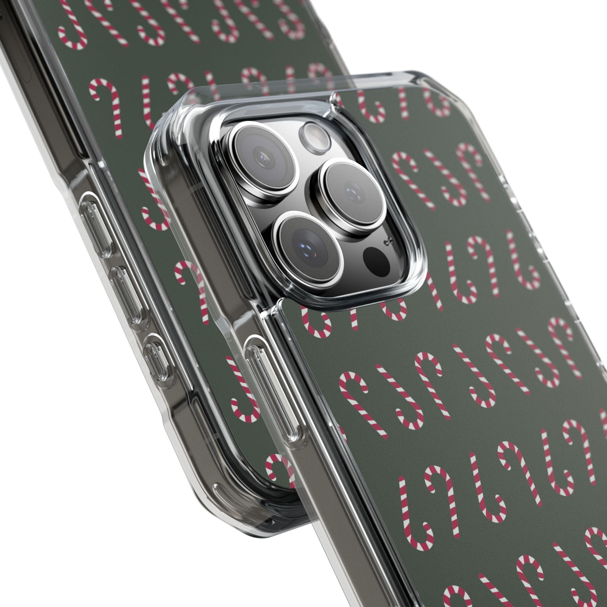 Candy Canes Aligned iPhone Case - Impact