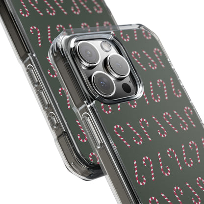 Candy Canes Aligned iPhone Case - Impact