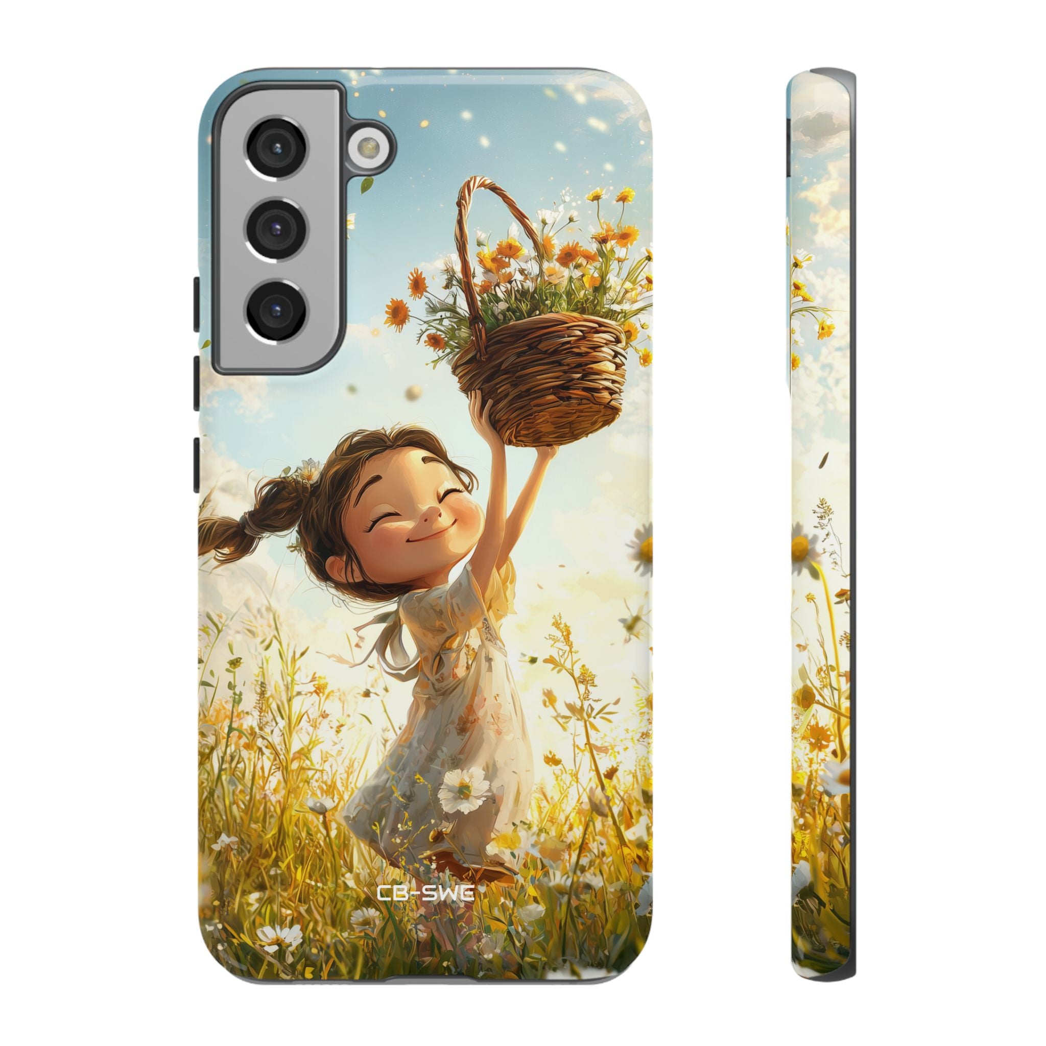 Joyful Girl Leaps - Samsung Case