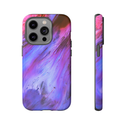 Purple Cosmos Ink Art iPhone Case (Protective) iPhone 14 Pro Matte Phone Case