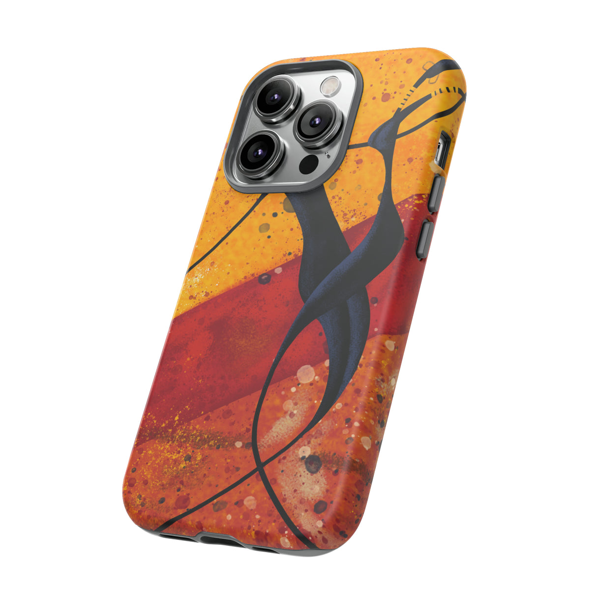 Oil painting - African couple dance - Protective Phone Case