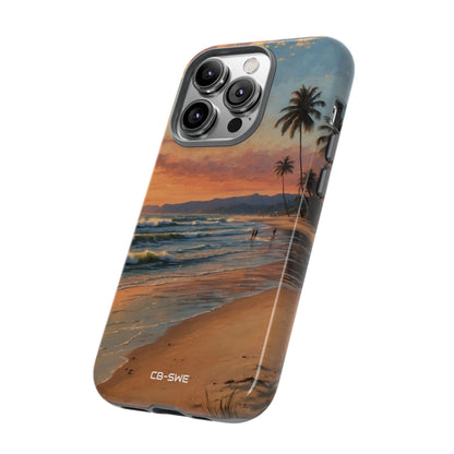 Golden Waves Embrace - iPhone Case
