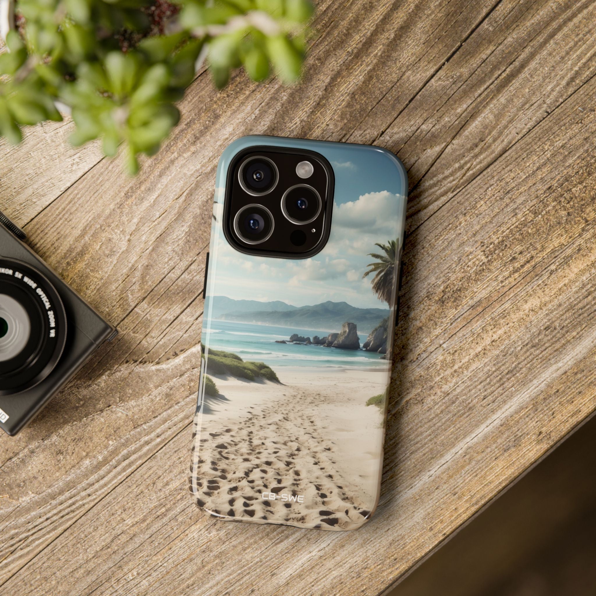 Footprints Trace Sand - iPhone Case