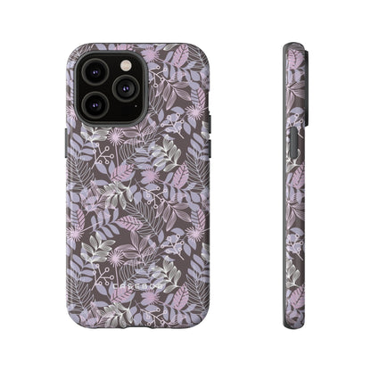 Dark Purple Leaf - Protective Phone Case