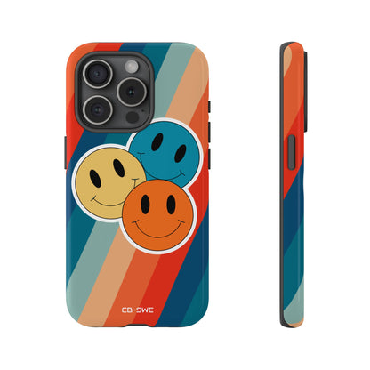 Retro Smiley Harmony - iPhone Case