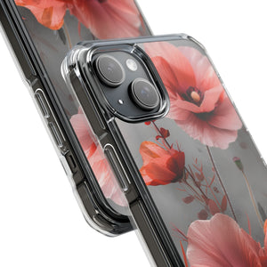 Coral Elegance - Phone Case for iPhone (Clear Impact - Magnetic)