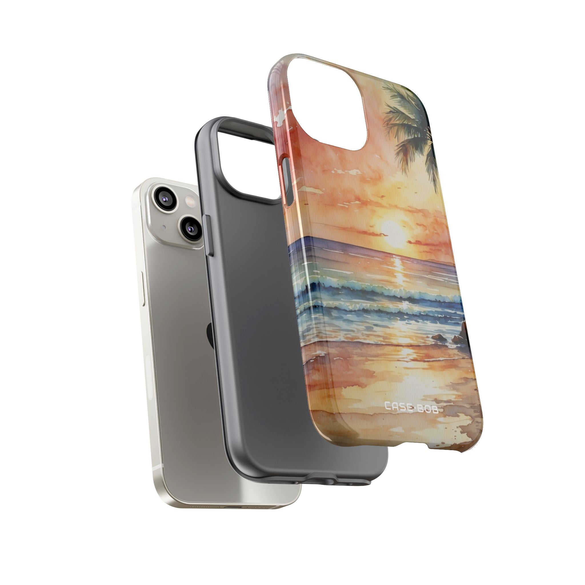 Sunset Palm iPhone 14 Case - Tough