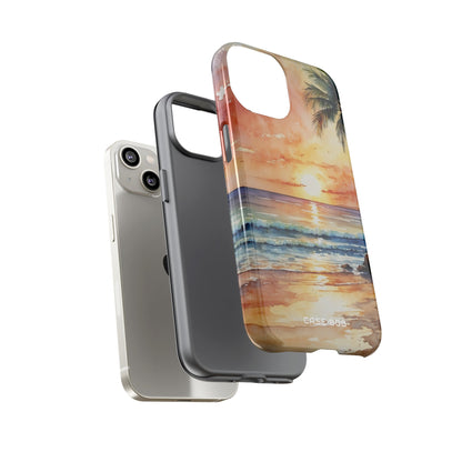 Sunset Palm iPhone 14 Case - Tough