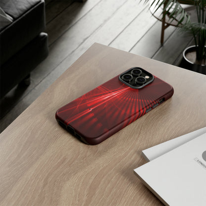 Red Disco Lights - Protective Phone Case