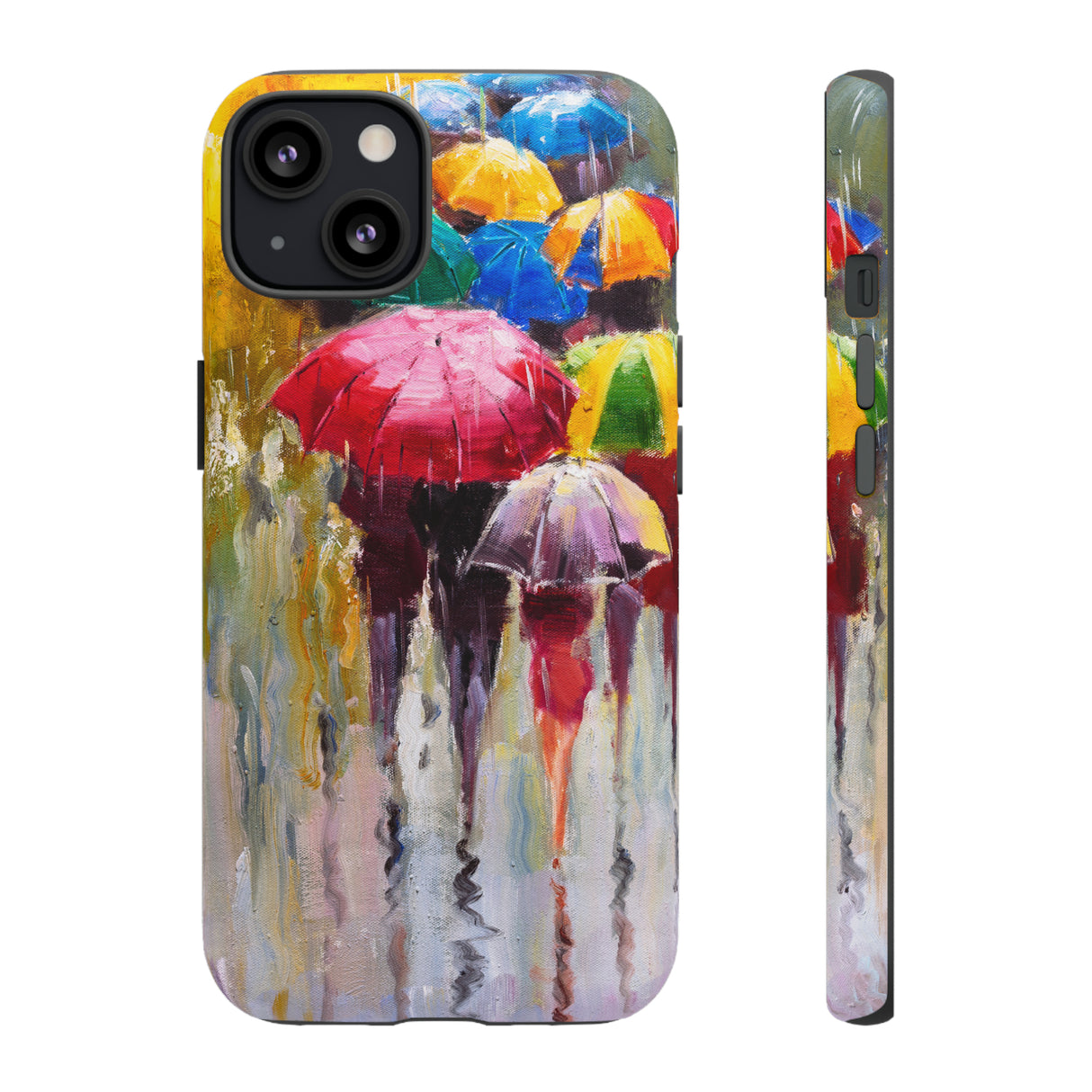 Oil Painting - Rainy Day - Protective Phone Case