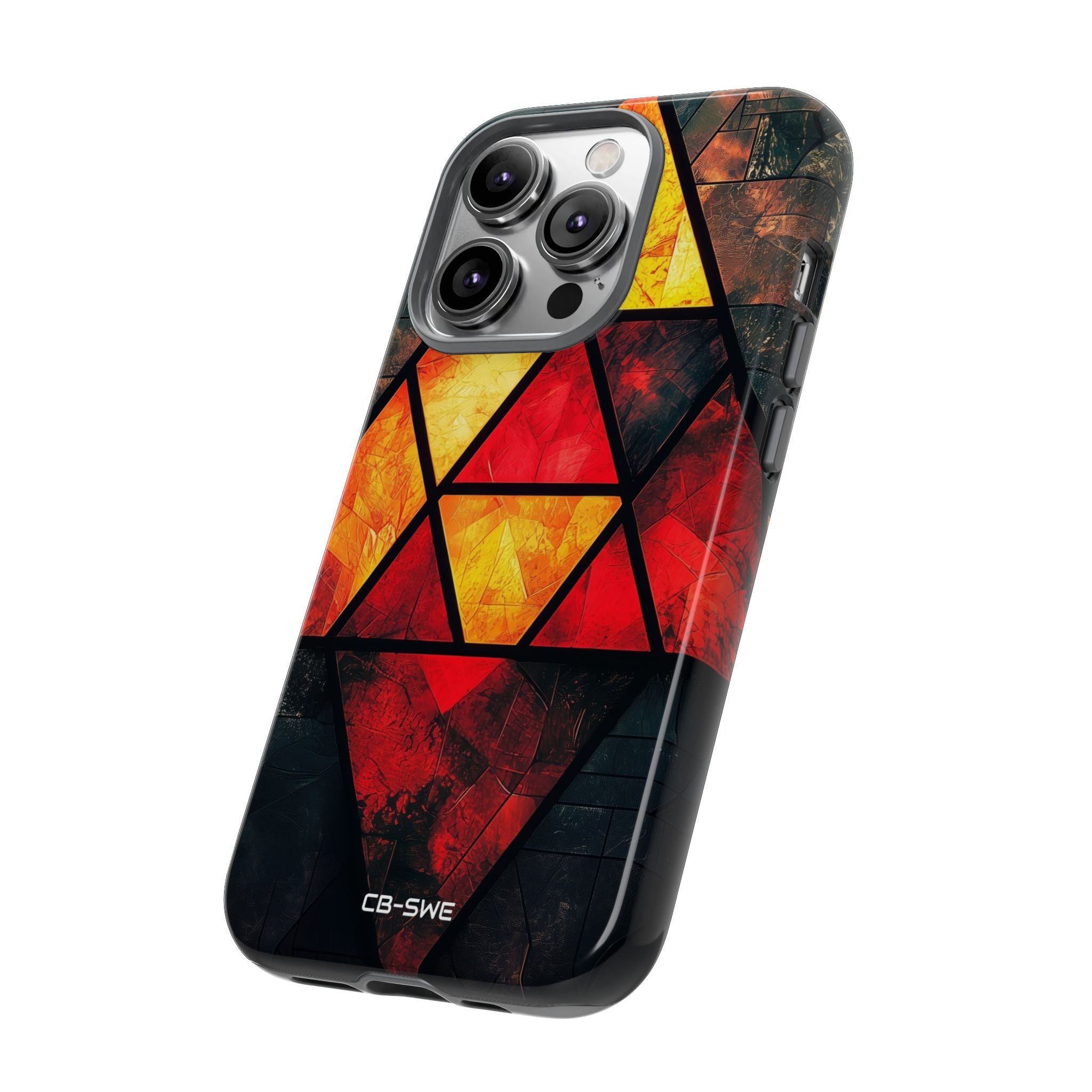 Triangles Illuminate Warmth - iPhone Case