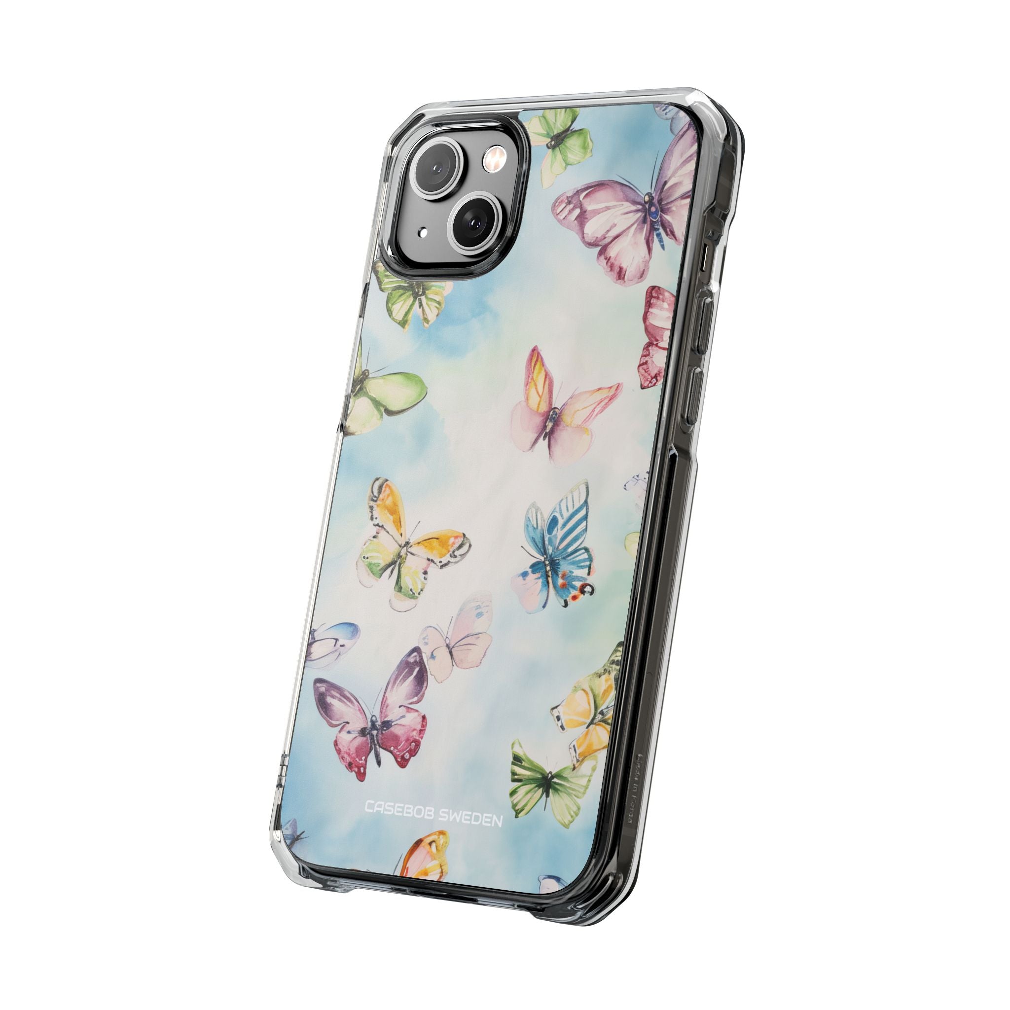 Watercolor Butterfly Bliss - Clear Impact iPhone 14 Phone Case