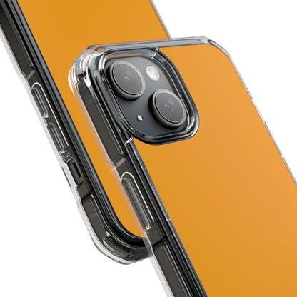 Orange iPhone 15 - Transparente, stoßfeste Handyhülle