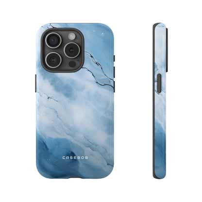 Light Navy Marble - Protective Phone Case