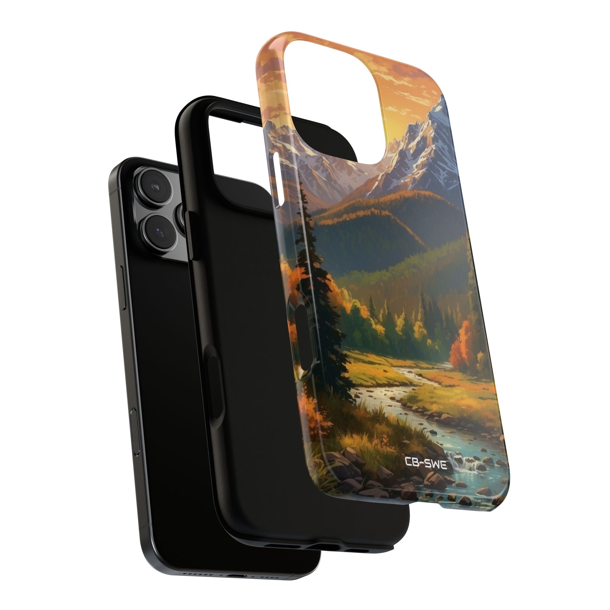 Mountain Reflections Glimmer - iPhone Case
