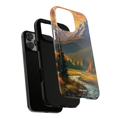 Mountain Reflections Glimmer - iPhone Case
