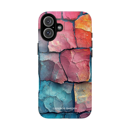 Cracked Earth Mosaic - Tough iPhone 16 Phone Case