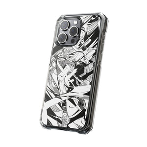 Dynamic Court Noir - Phone Case for iPhone (Clear Impact - Magnetic)