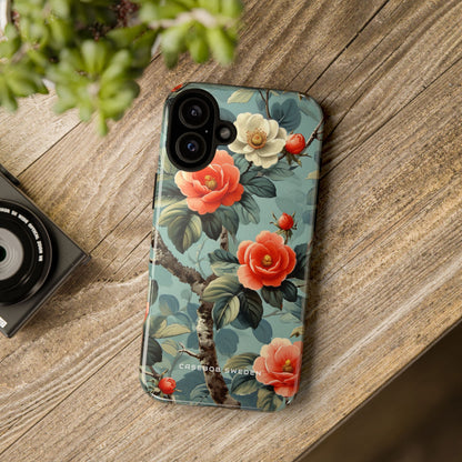 Vintage Floral Romance iPhone 16 - Tough Phone Case