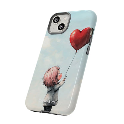 Heart Balloon Glow iPhone 14 Case - Tough