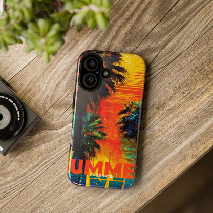 Tropical Sunburst iPhone 16 Plus Case - Tough