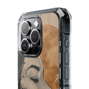 Lunar Introspection - Phone Case for iPhone (Clear Impact - Magnetic)