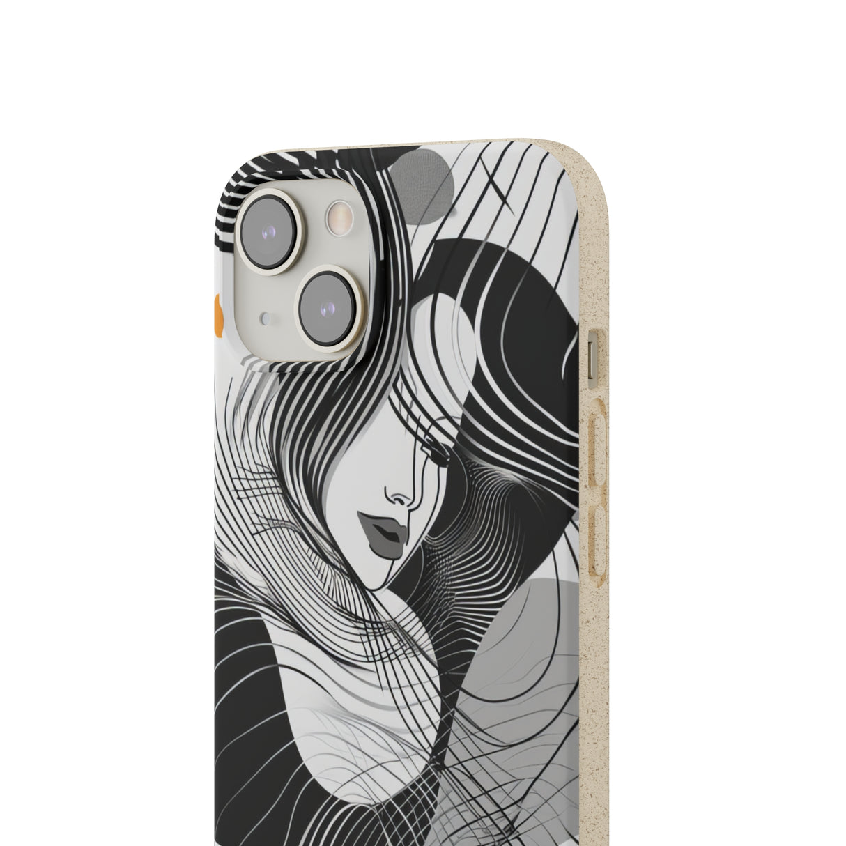 Fluid Noir Rhythm | Biodegradable Phone Case