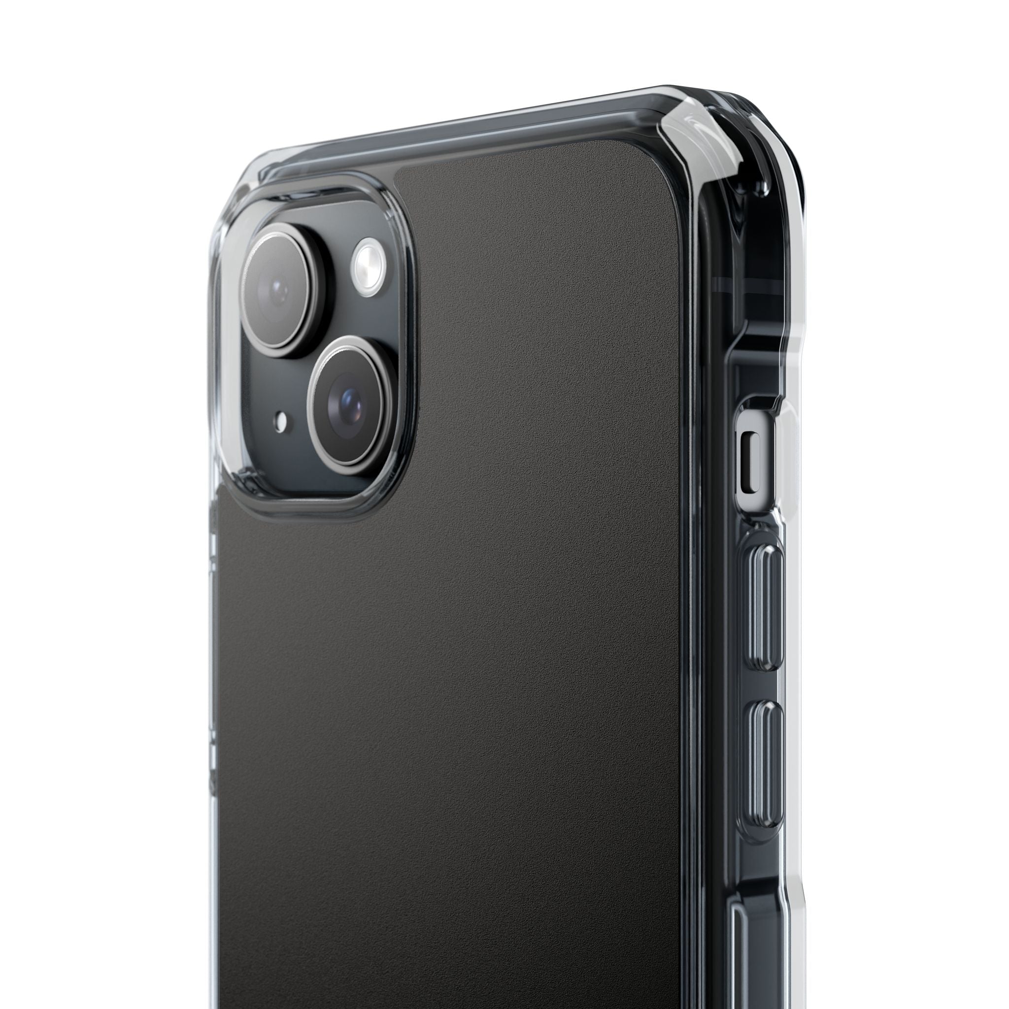 Black - Clear Impact iPhone 15 Phone Case