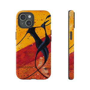 Oil painting - African couple dance - Protective Phone Case