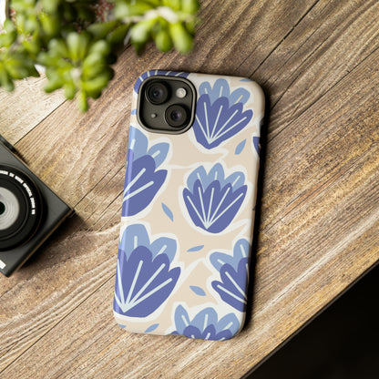 Light Blue Happy Flower - Protective Phone Case