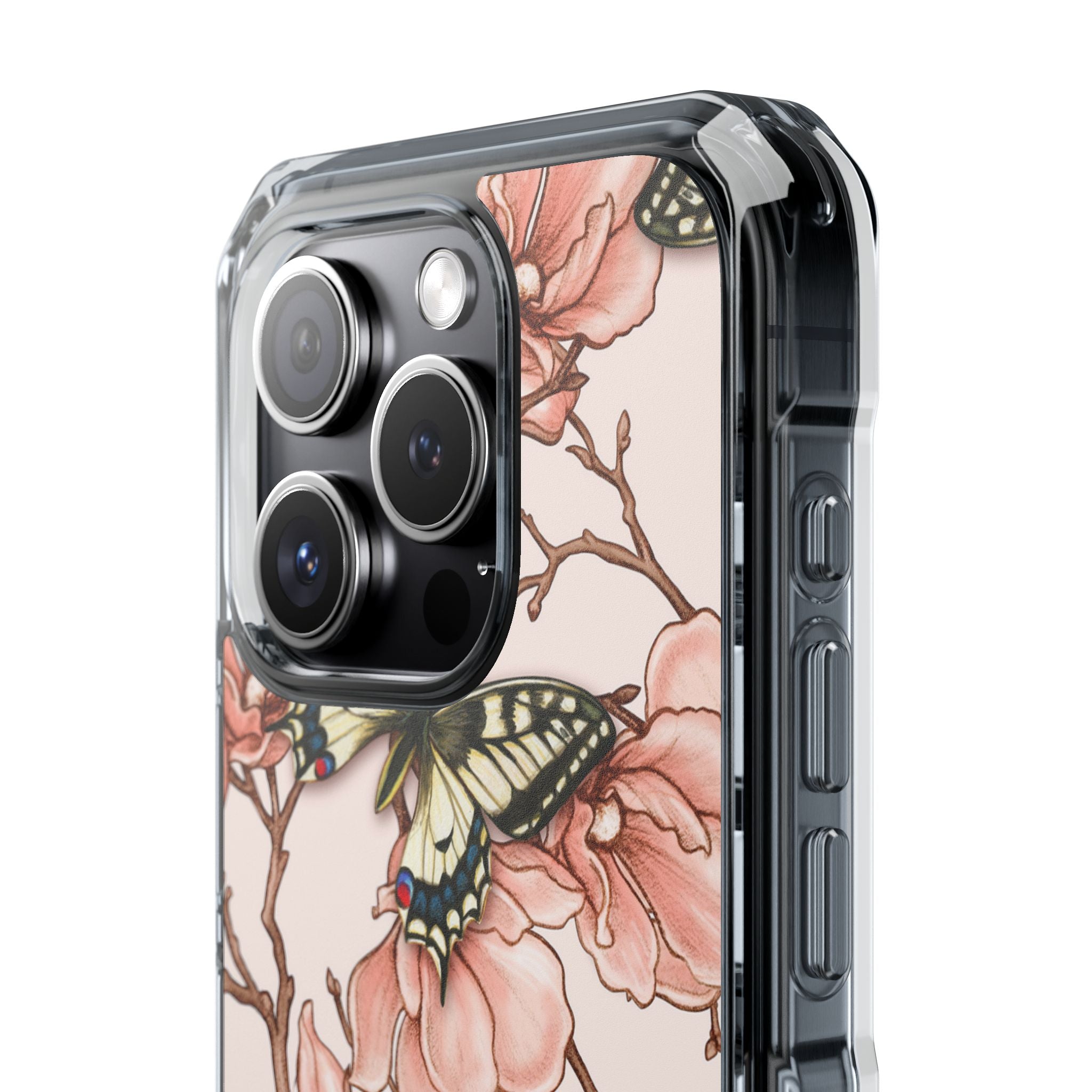 Butterflies and Magnolias Harmony iPhone Case - Impact