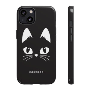 Cartoon Cat Icon - Protective Phone Case