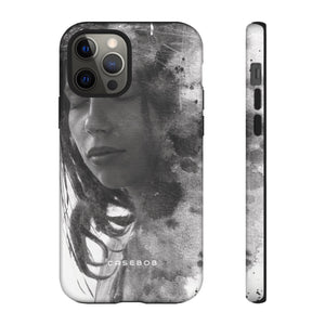 Portrait Lady Phone Case - Protective Phone Case