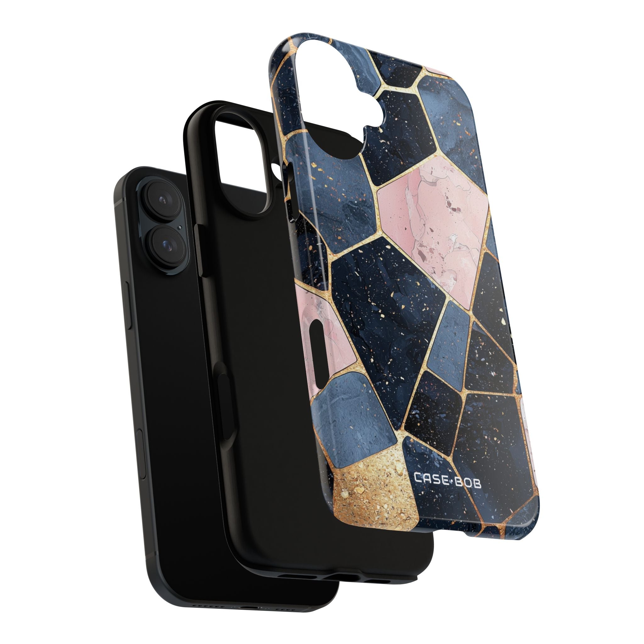 Golden Mosaic iPhone 16 Plus Case - Tough