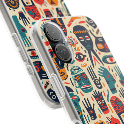 Vivid Faces iPhone 16 Case - Soft