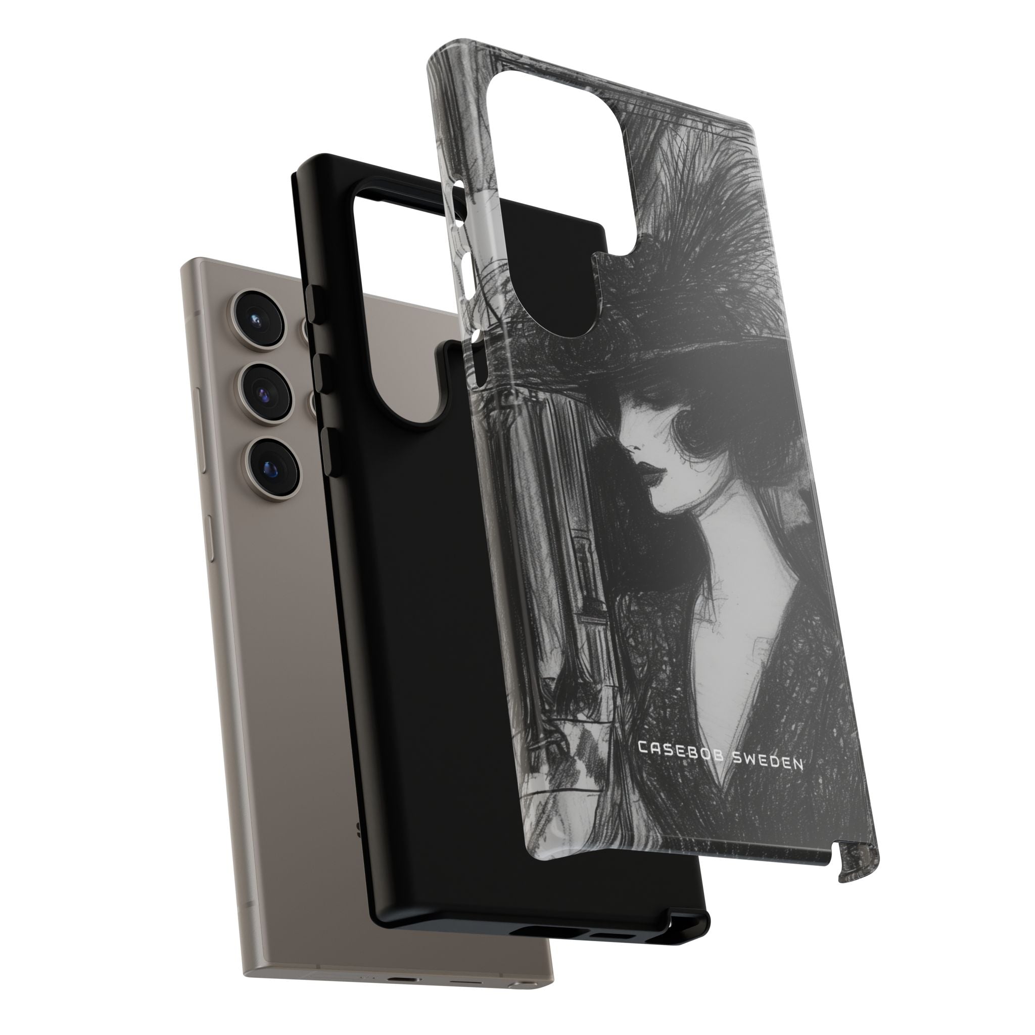 Timeless Elegance in Monochrome Samsung S24 - Tough Phone Case