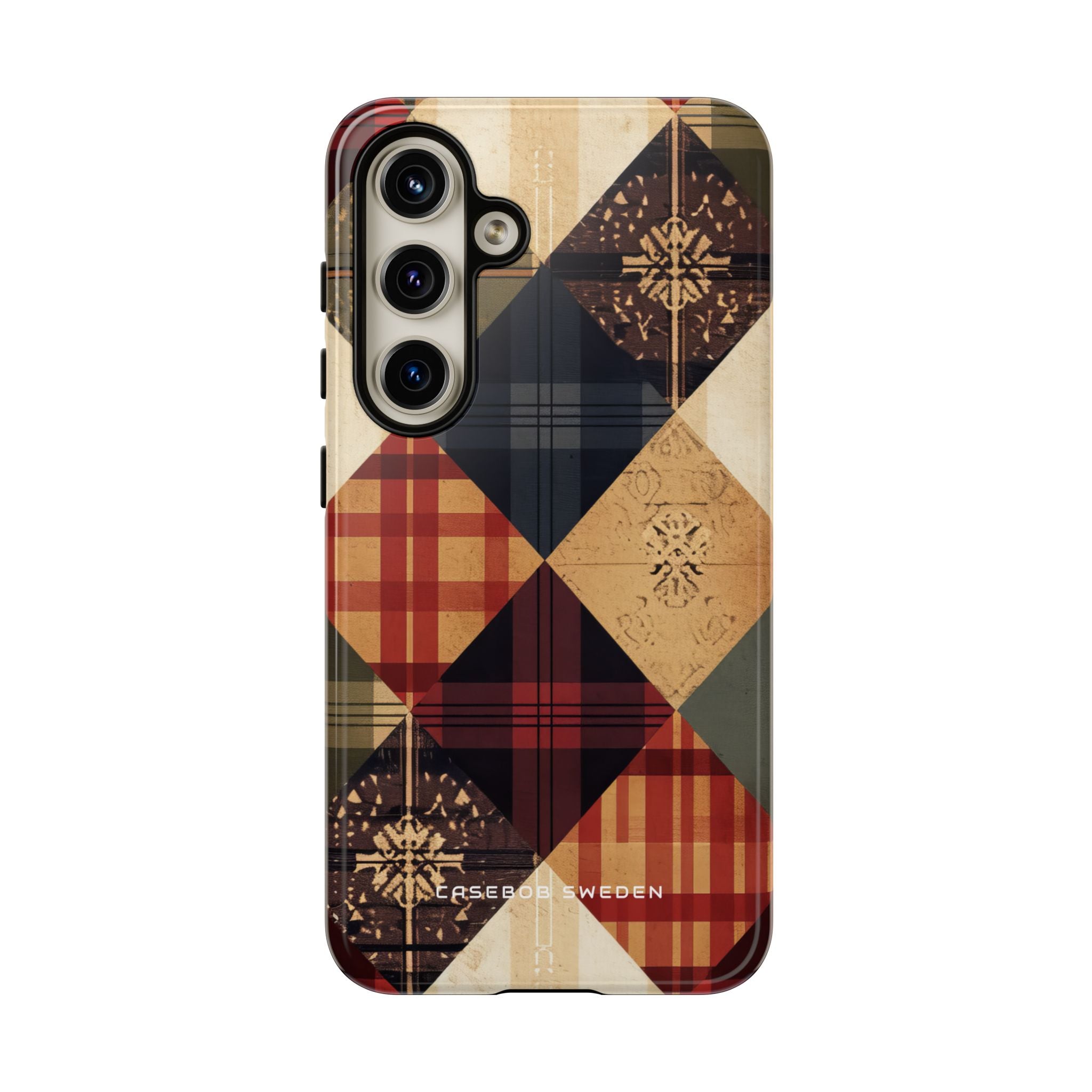 Rustic Geometric Patchwork Harmony Samsung S24 - Tough Phone Case