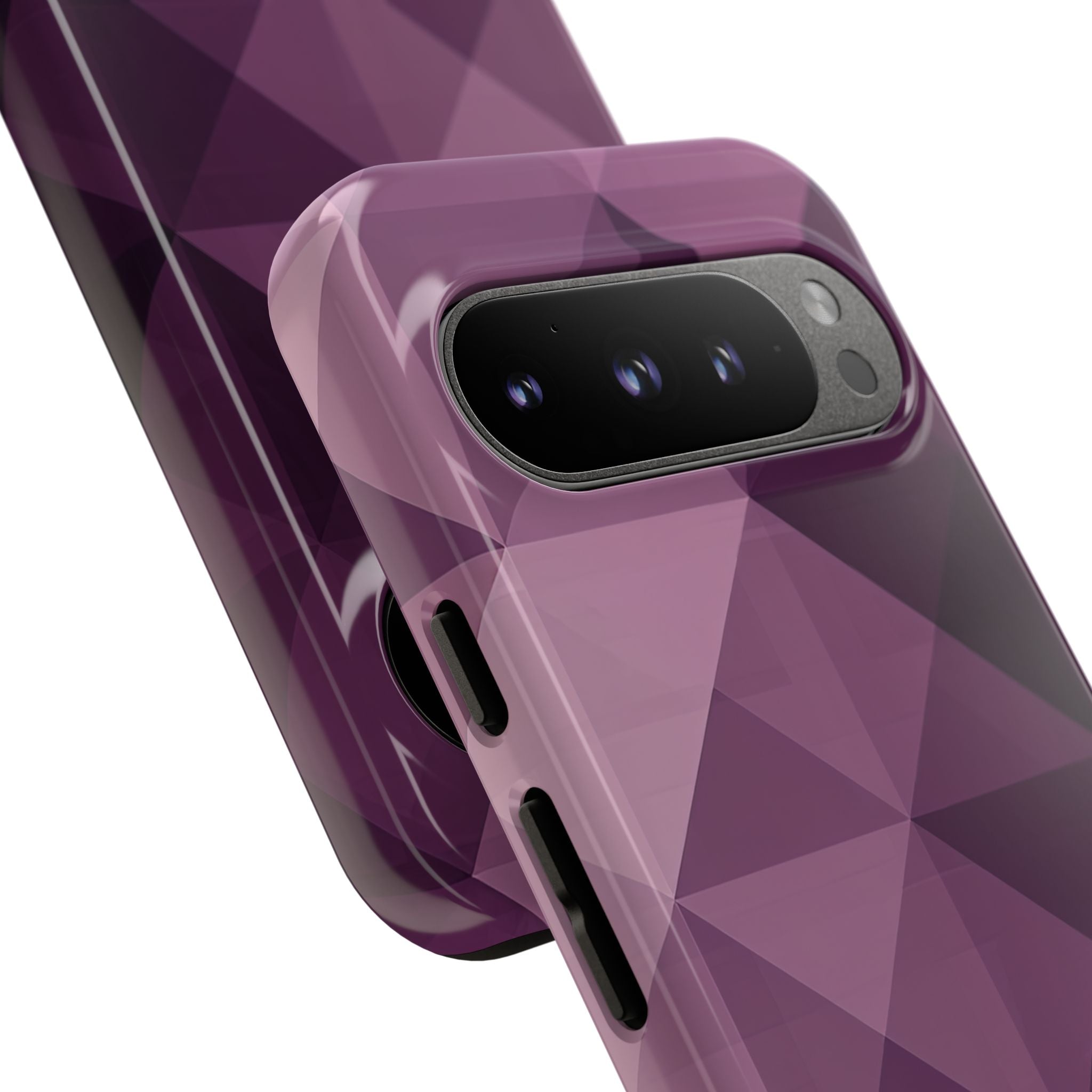 Purple Geometric Mosaic Google Pixel 9 - Tough