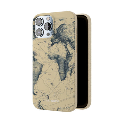 Vintage World Map | Biodegradable Phone Case