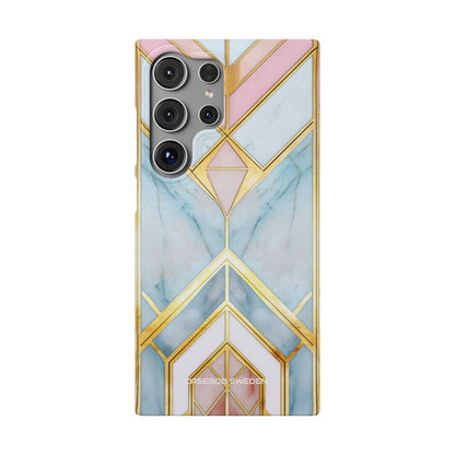 Gold Pink Art Deco - Slim Samsung S24 Phone Case