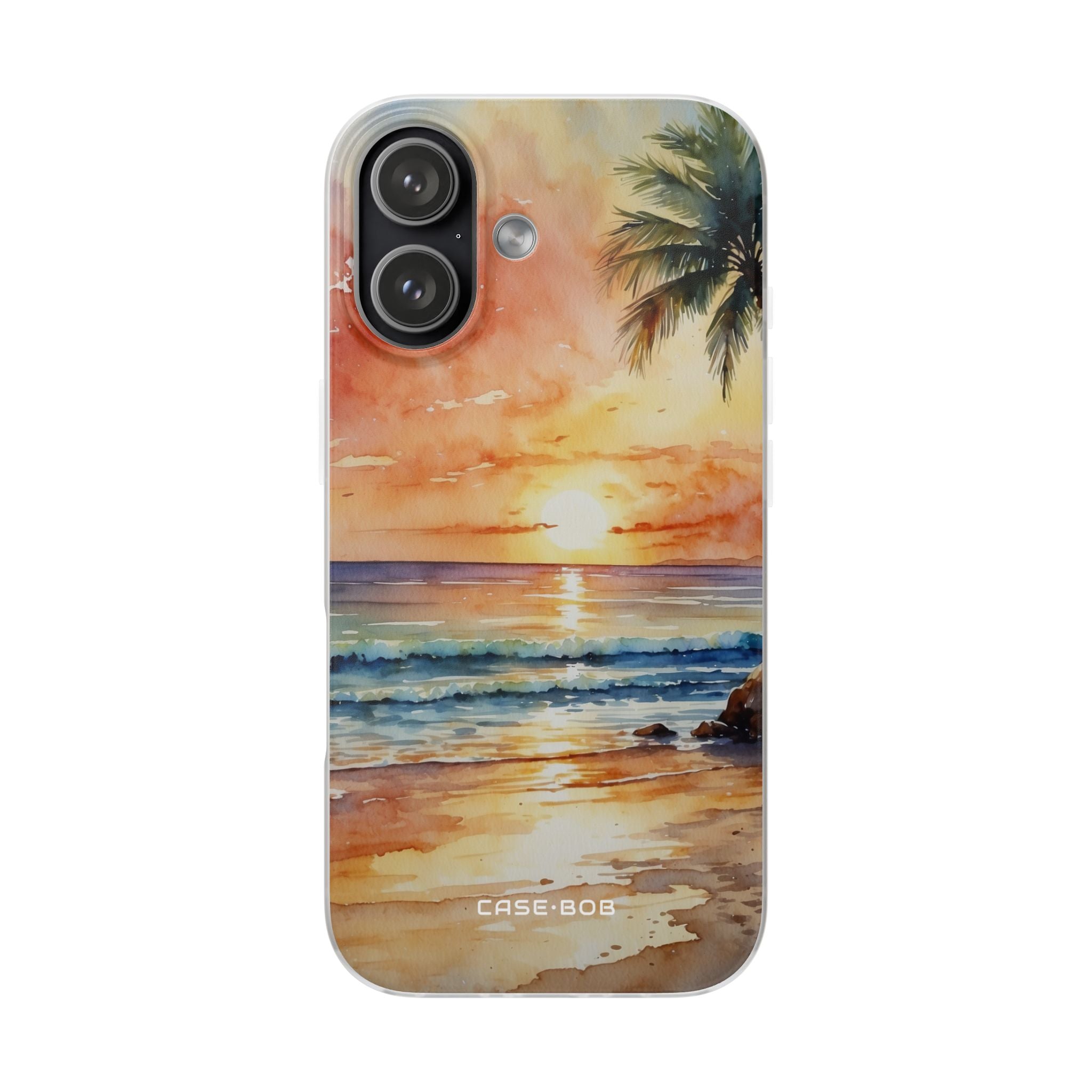 Sunset Palm iPhone 17 Case - Soft