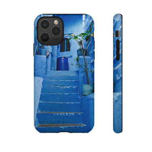 Blue City Morocco - Protective Phone Case