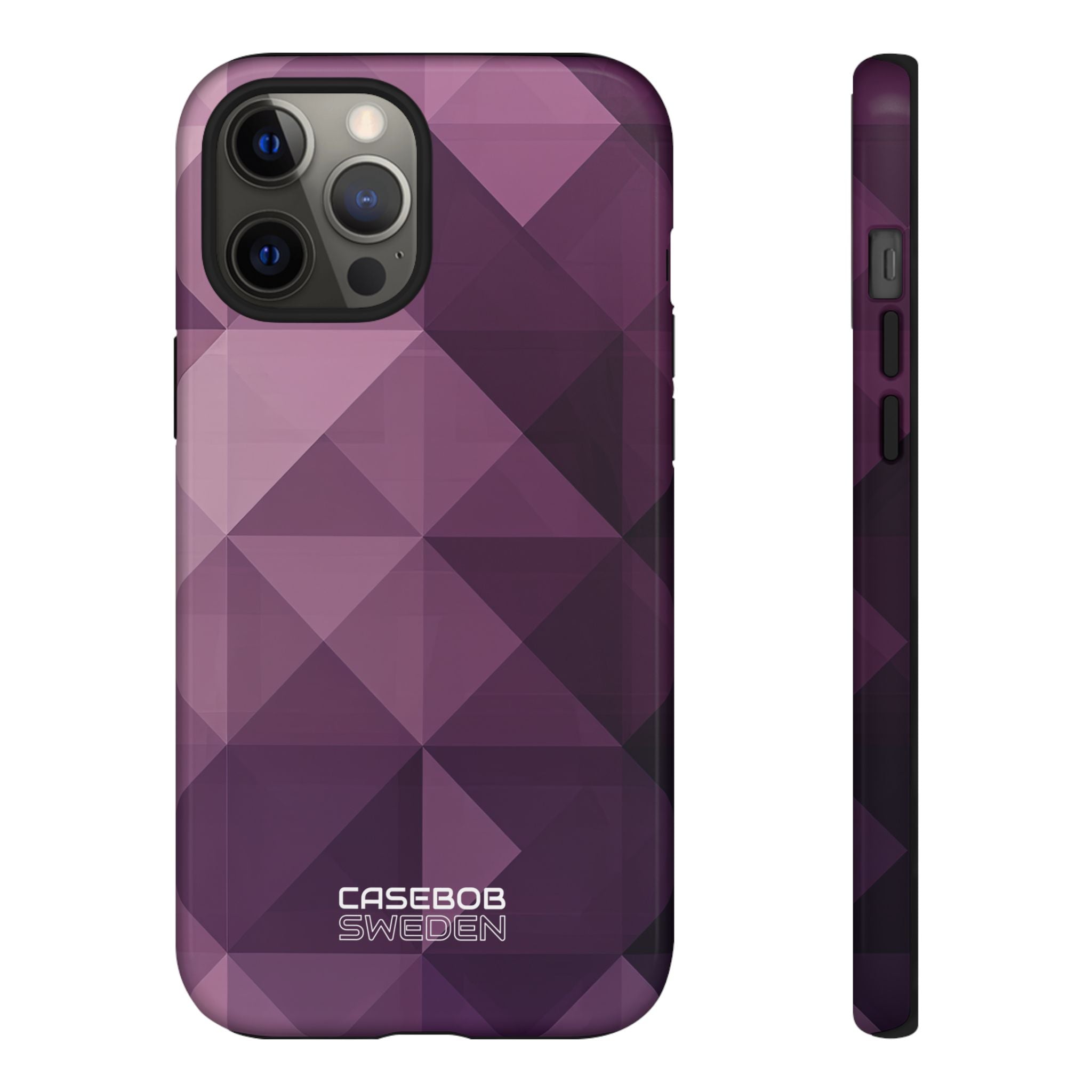 Purple Geometric Mosaic iPhone 12 - Tough