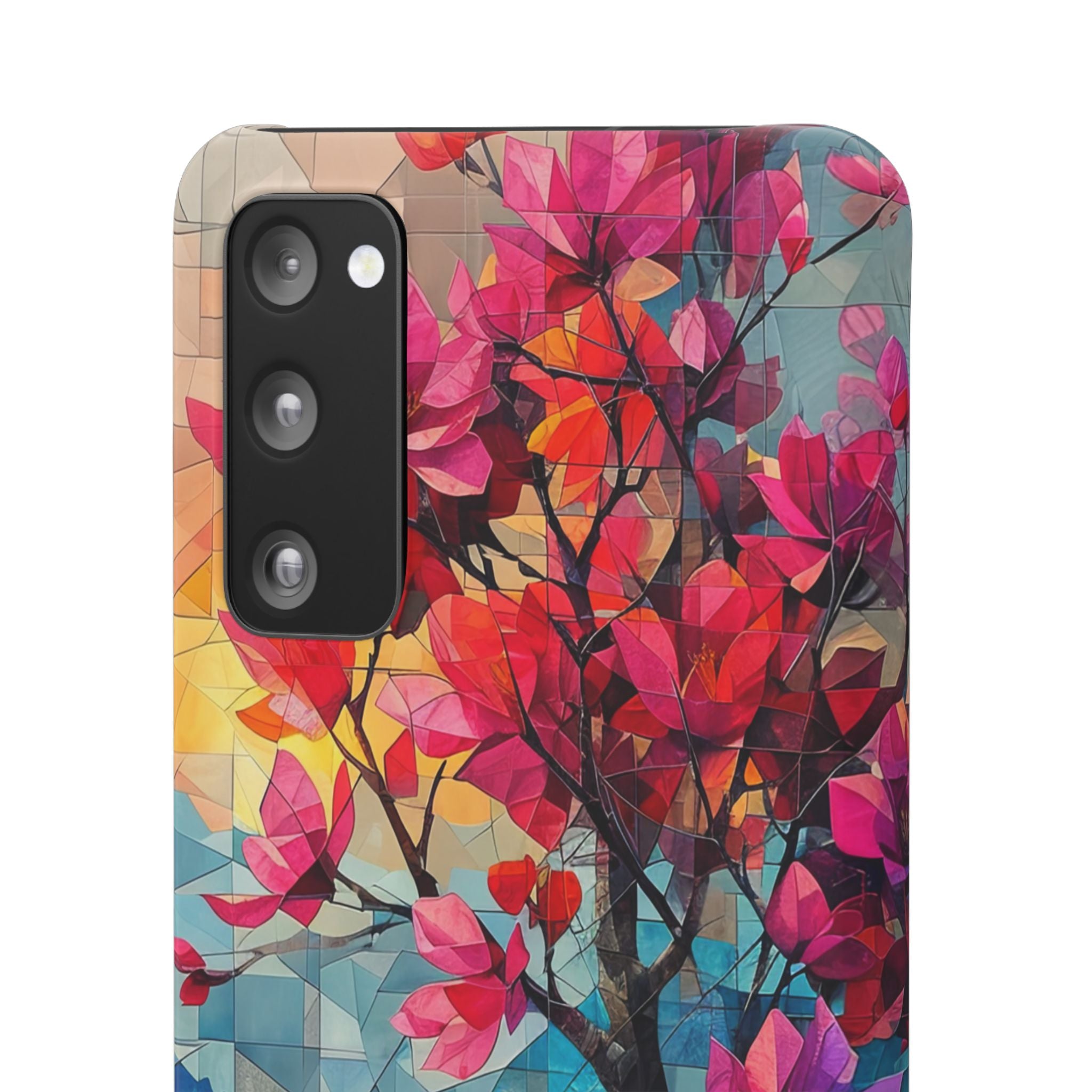 Vibrant Geometric Tree Landscape Samsung S20 - Slim Phone Case