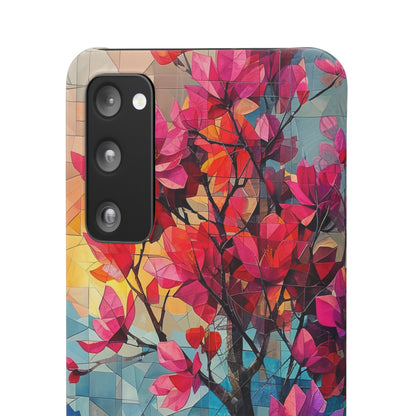 Vibrant Geometric Tree Landscape Samsung S20 - Slim Phone Case